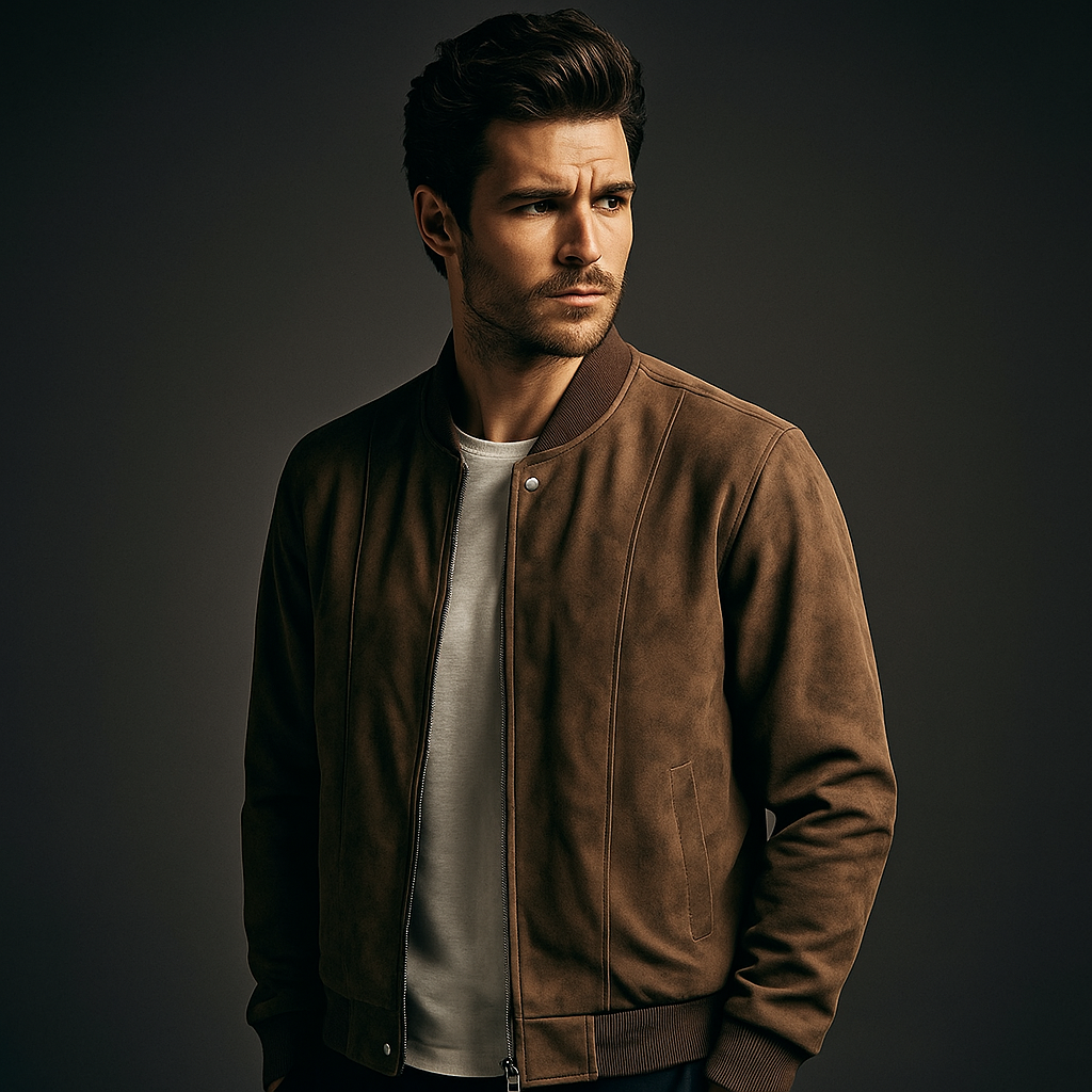 GIOVANNI SUEDE BOMBER JACKET