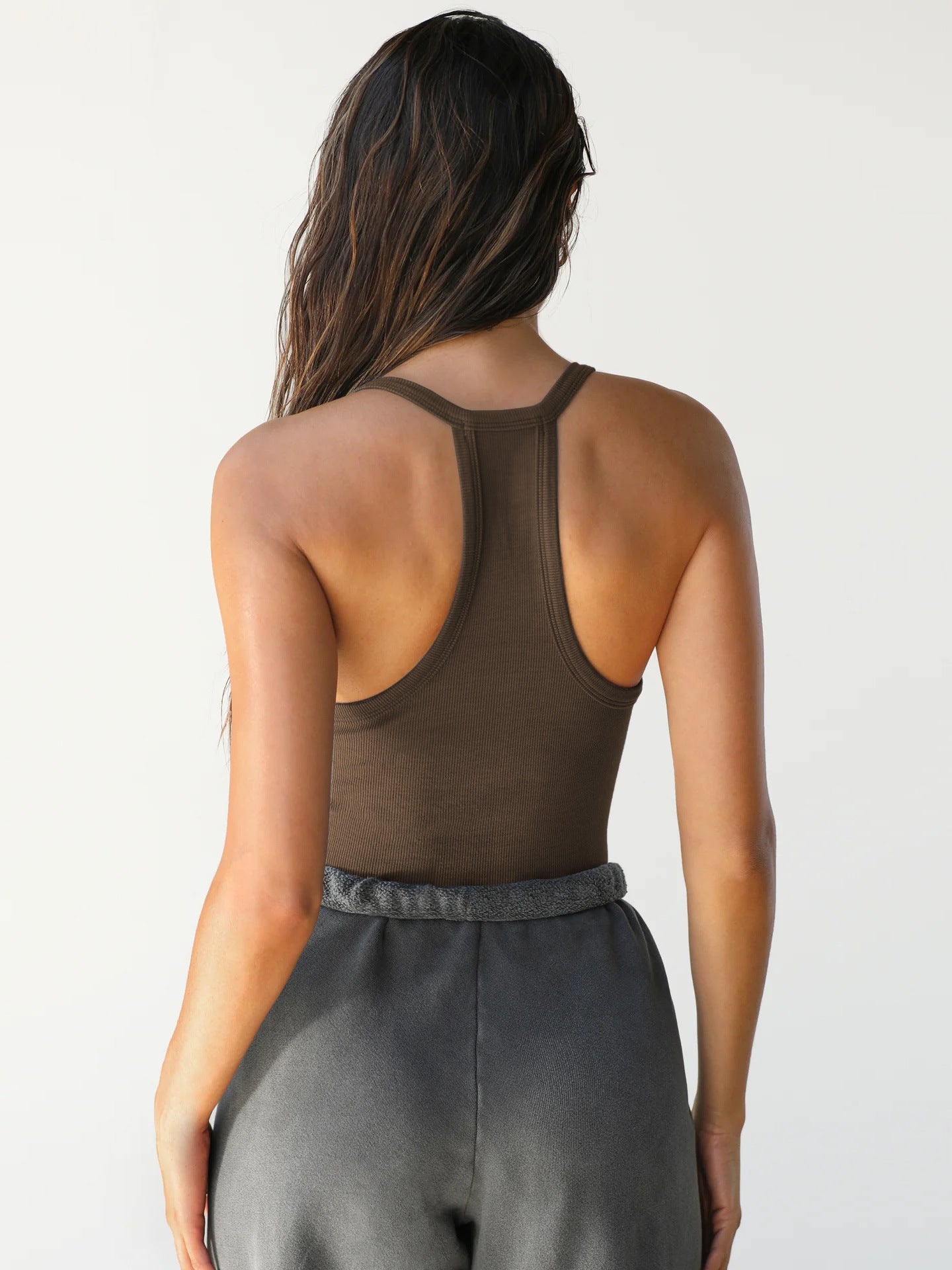 ISABELLA ENERGY RACERBACK HALTER TANK