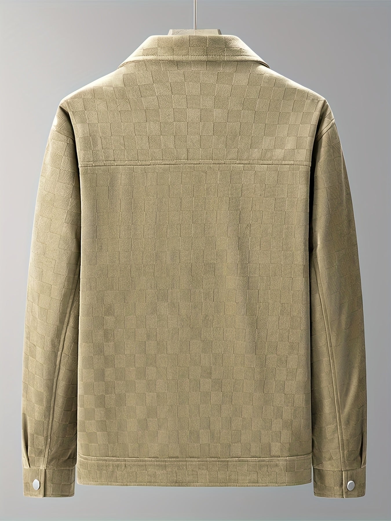 RAFAEL TONAL CHECKERBOARD SUEDE JACKET