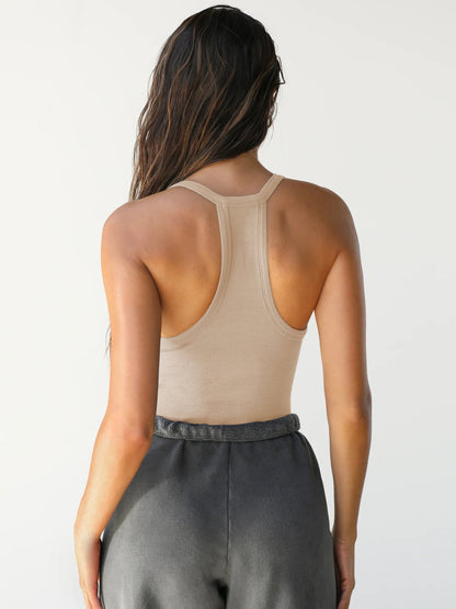 ISABELLA ENERGY RACERBACK HALTER TANK