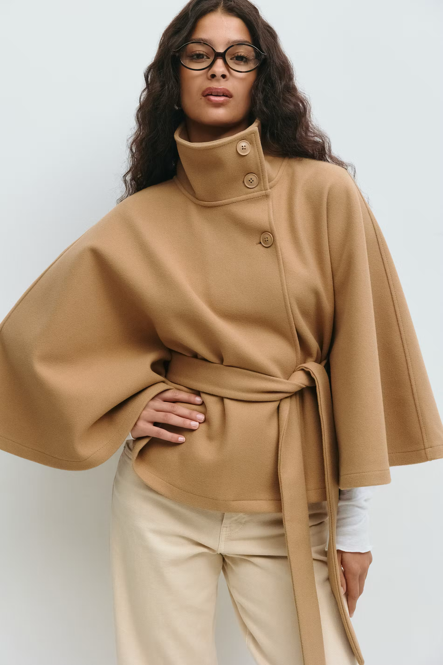 ISABELLA CHIC BELT CAPE JACKET