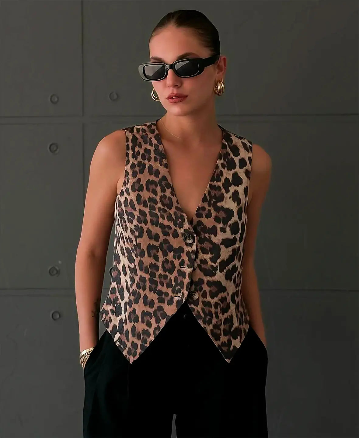 VALENTINA FIERCE PRINT VEST
