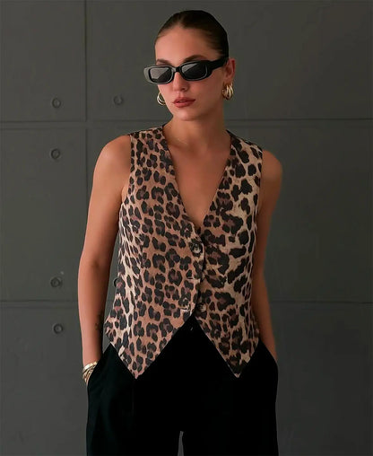 VALENTINA FIERCE PRINT VEST